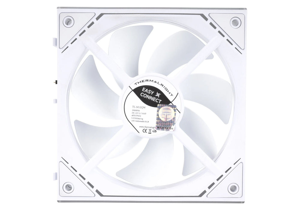 Вентилатори Thermalright - TL-M12QW-3, 3 x 120 mm, бели
