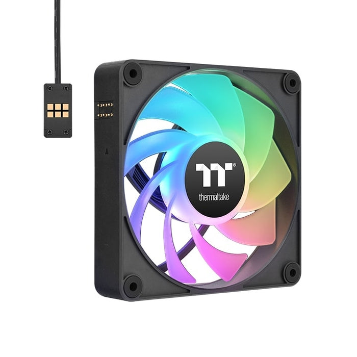 Thermaltake CT120 EX Reverse ARGB Sync Охлаждащ вентилатор за компютър, комплект от 3 броя, магнитно свързване