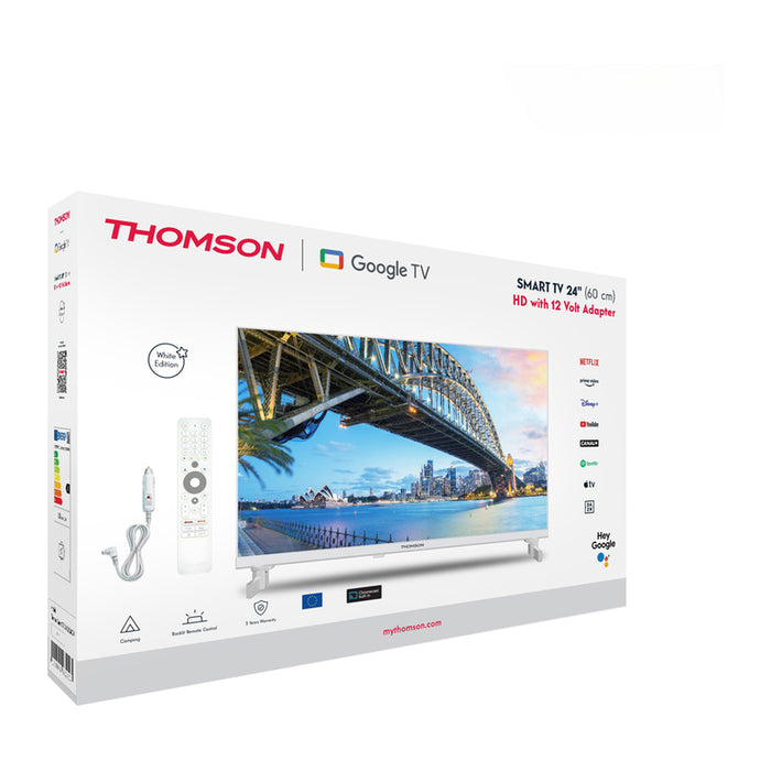 Телевизор THOMSON 24HG2S15CW 12V LED SMART TV, GOOGLE TV, 24.0 ", 60.0 см