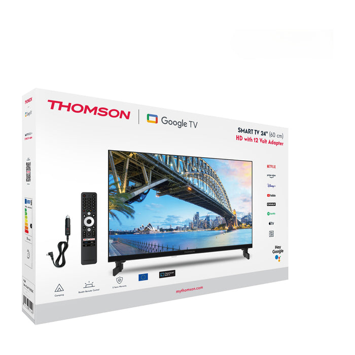 Телевизор THOMSON 24HG2S15C 12V LED SMART TV, GOOGLE TV, 24.0 ", 60.0 см