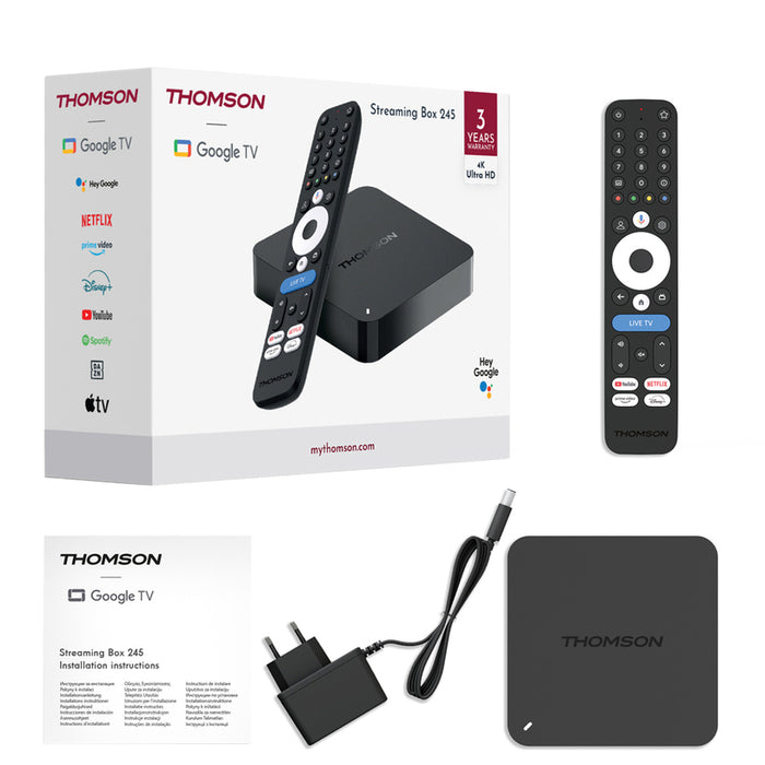 Мултимедиeн плеър THOMSON 4K BOX 245G
