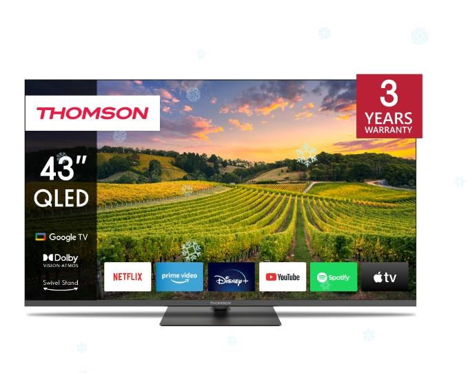 Телевизор Thomson 43QG5C14 109,2 cm (43") 4K Ultra HD Smart TV Wi-Fi черен