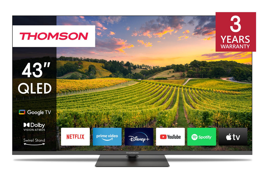 Телевизор Thomson 43QG5C14 109,2 cm (43") 4K Ultra HD Smart TV Wi-Fi черен