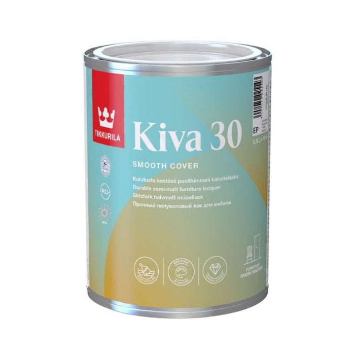 ЛАК ЗА МЕБЕЛИ KIVA ПОЛУМАТ 0.9 Л