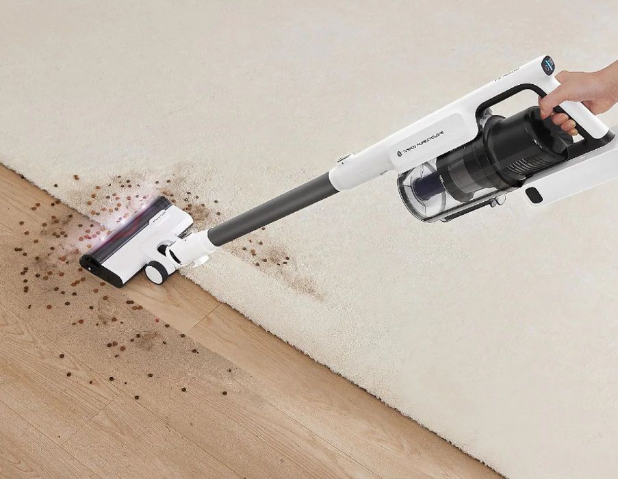 Вертикална прахосмукачка Tineco - A30S Plus, HEPA, бяла