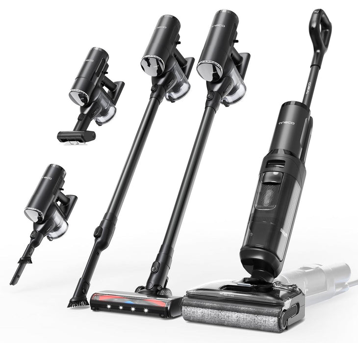 Вертикална прахосмукачка и подочистачка Tineco - Floor One Switch S7 Stretch Premium, 5 в 1, черна