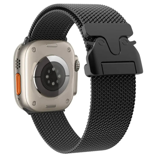 Титаниева гривна Milanese Loop 42/44/45/46/49 mm - черна