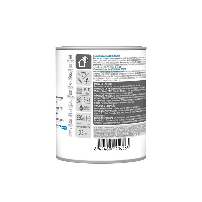 Акрилен емайл Titanlux 02t056614 Акрилен емайл Бял 250 ml Екологичен
