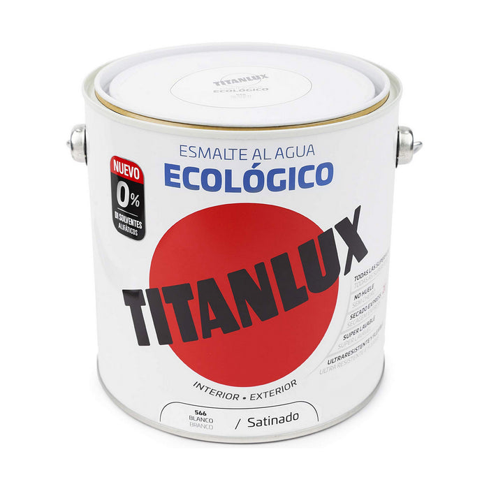Акрилен емайл Titanlux 01t056625 Основен емайл Акрилен емайл Бял 2,5 L Към водата