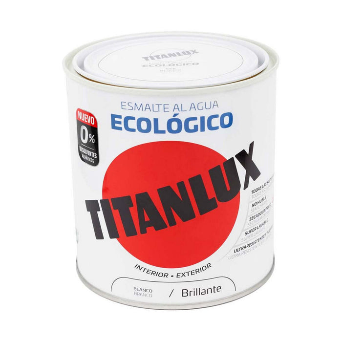Акрилен емайл Titanlux 00t056614 Акрилен емайл Бял 250 ml Екологичен