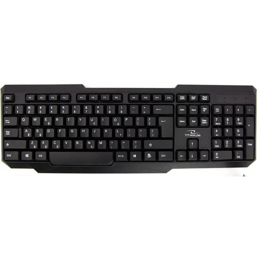 TITANUM TK108 Клавиатура + USB мишка Черен