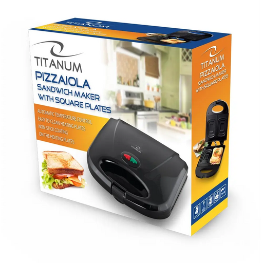 TITANUM TKT005K уред за сандвичи 700 W Черен