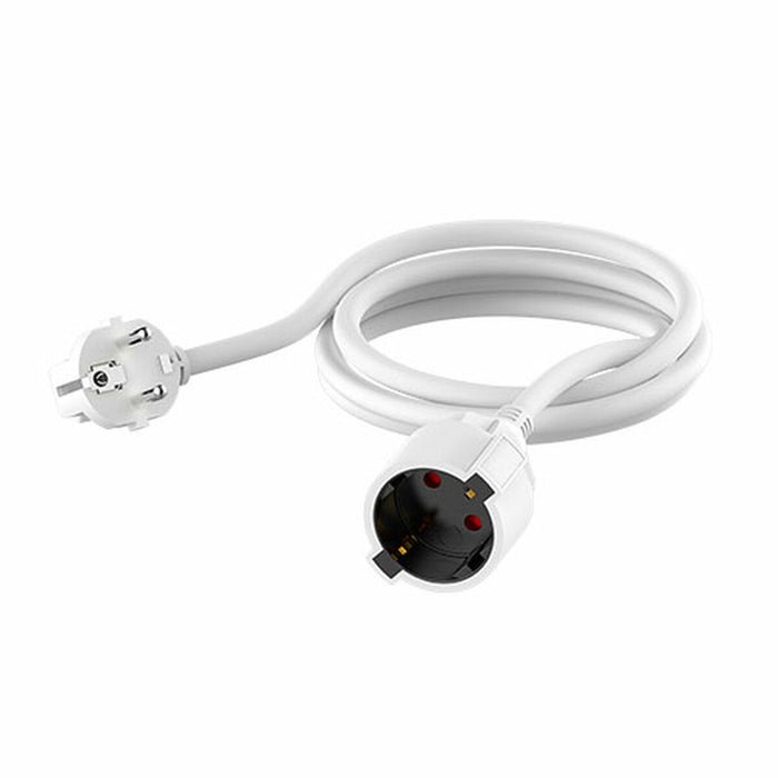 Удължител TM Electron IP20 Бял 3 m Schuko