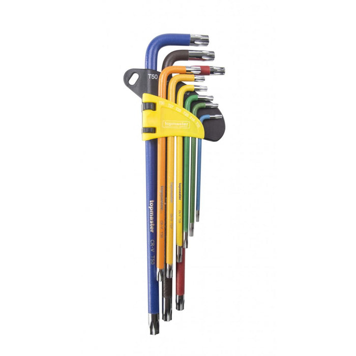 ШЕСТОГРАМИ ЦВЕТНИ ДЪЛГИ TORX 9БР TMP