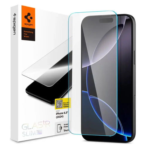 Тънко закалено стъкло Spigen Glas.tR за iPhone 16 Pro Max