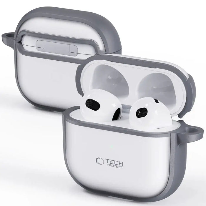 Тънък калъф Tech-Protect за AirPods 4 - сив