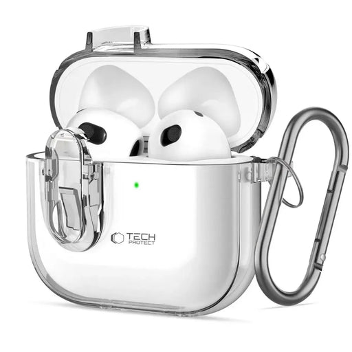 Тънък калъф Tech-Protect за AirPods 4 - прозрачен