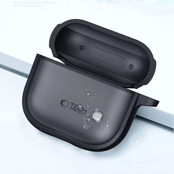 Тънък калъф Tech-Protect за AirPods 4 - сив