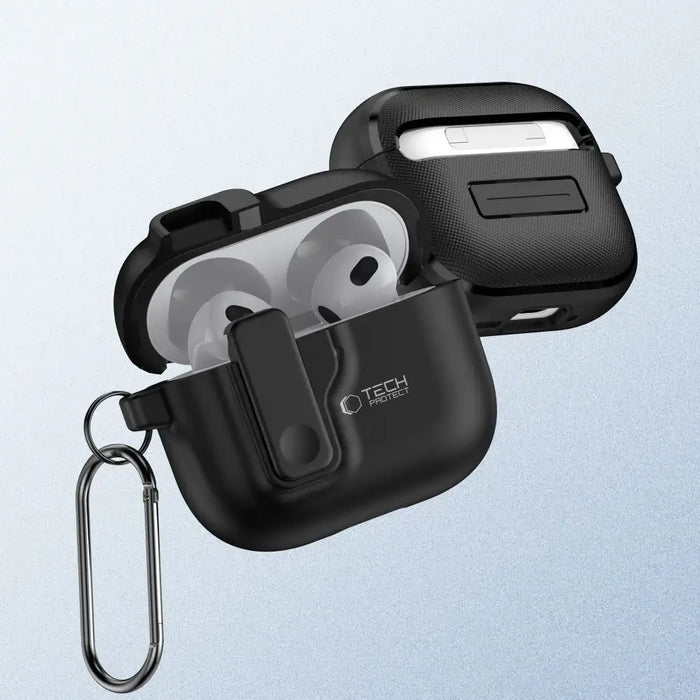 Тънък калъф Tech-Protect за AirPods 4 - черен