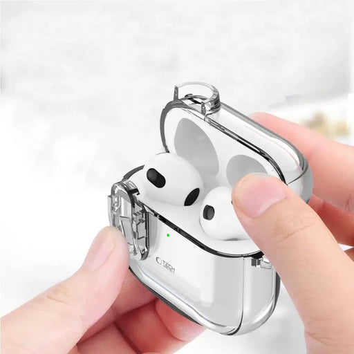 Тънък калъф Tech-Protect за AirPods 4 - прозрачен