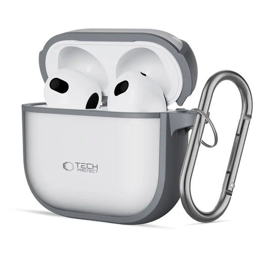 Тънък калъф Tech-Protect за AirPods 4 - сив