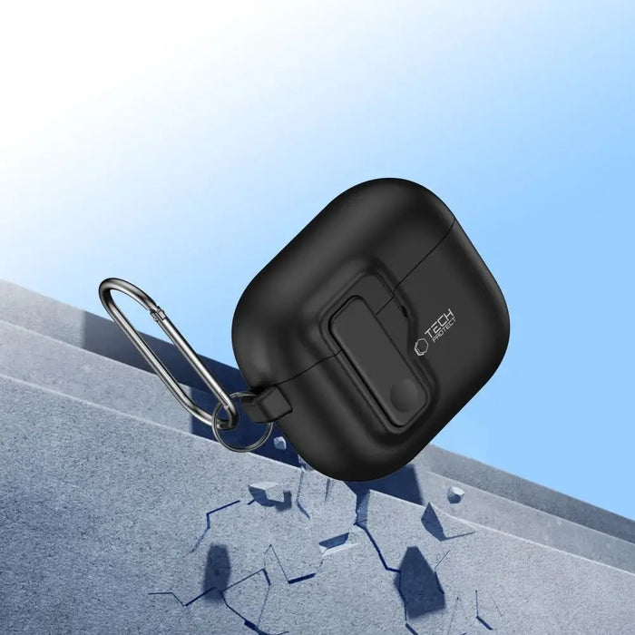 Тънък калъф Tech-Protect за AirPods 4 - черен
