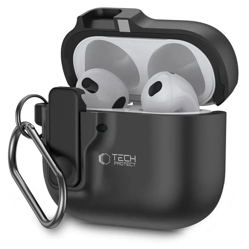 Тънък калъф Tech-Protect за AirPods 4 - черен