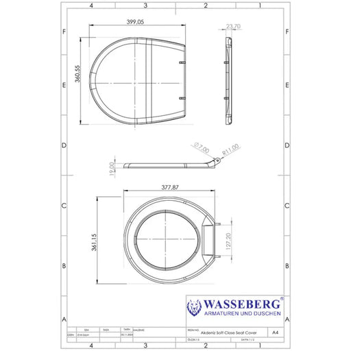 ТОАЛЕТНА СЕДАЛКА WASSEBERG MEDITERRA