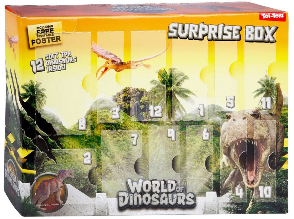 Комплект фигурки Toi Toys - Динозаври, 12 броя, асортимент