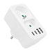 Токов контакт x2 + 4xUSB Maclean разклонител с 2 контакта