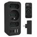 Токов контакт x3 + 4xUSB Maclean разклонител с 3 гнезда