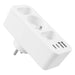Токов контакт x3 + 4xUSB Maclean разклонител с 3 гнезда