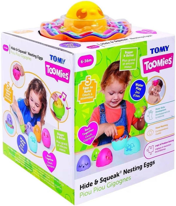 Интерактивна играчка Tomy Toomies - Hide & Squeak Nesting Eggs