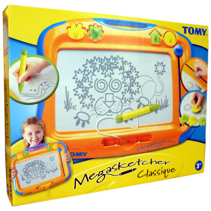Дъска за рисуване Tomy - Магически лист, с печати и вълшебна химикалка
