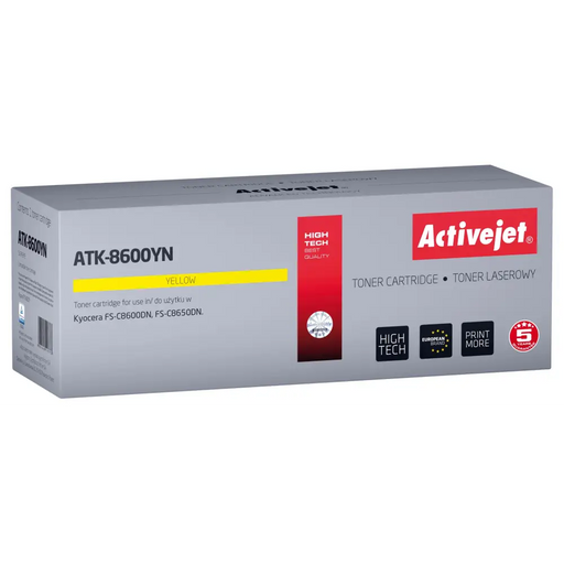 Тонер Activejet ATK-8600YN (заместител за Kyocera TK-8600Y;