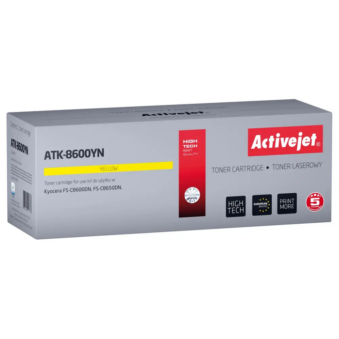 Тонер Activejet ATK-8600YN (заместител за Kyocera TK-8600Y;