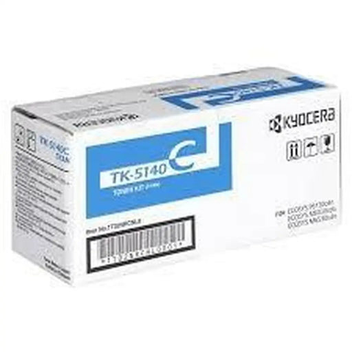 Toнер Kyocera TK-5140C Синьо-зелен