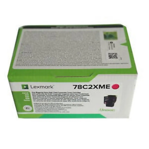 Toнер Lexmark 78C2XME Синьо-зелен Пурпурен цвят