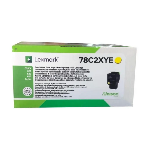 Toнер Lexmark 78C2XYE Жълт Синьо-зелен