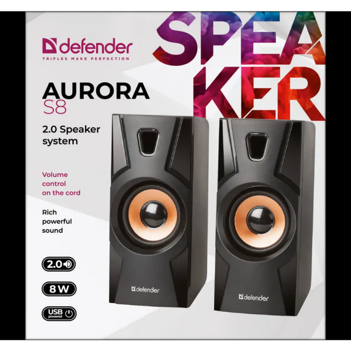 ТОНКОЛОНИ DEFENDER AURORA S8 2.0 8W USB