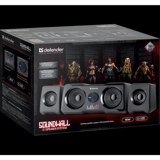 ТОНКОЛОНИ DEFENDER SOUNDWALL 2.1 16W