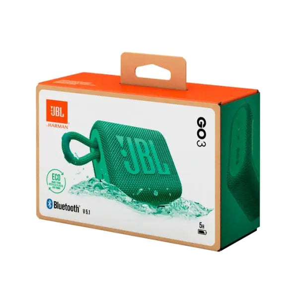 Тонколони JBL GO 3 ECO GRN Portable Waterproof Speaker