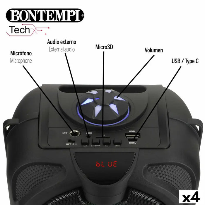 Тонколони с микрофон Караоке Bontempi 4 броя