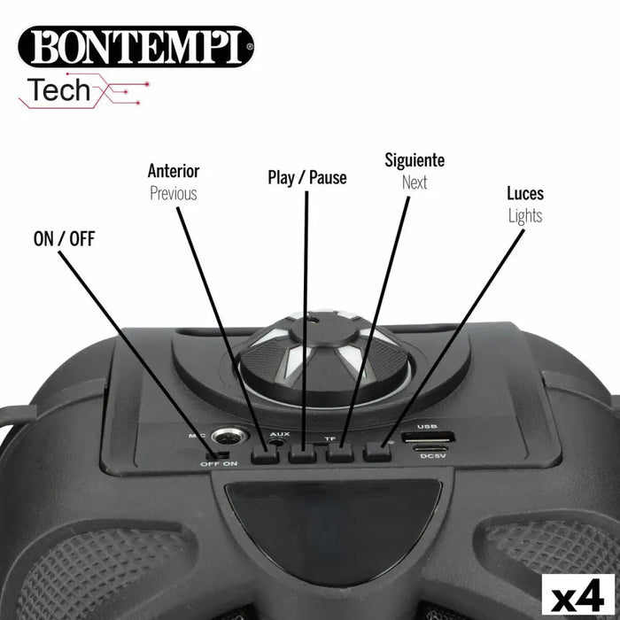 Тонколони с микрофон Караоке Bontempi 4 броя