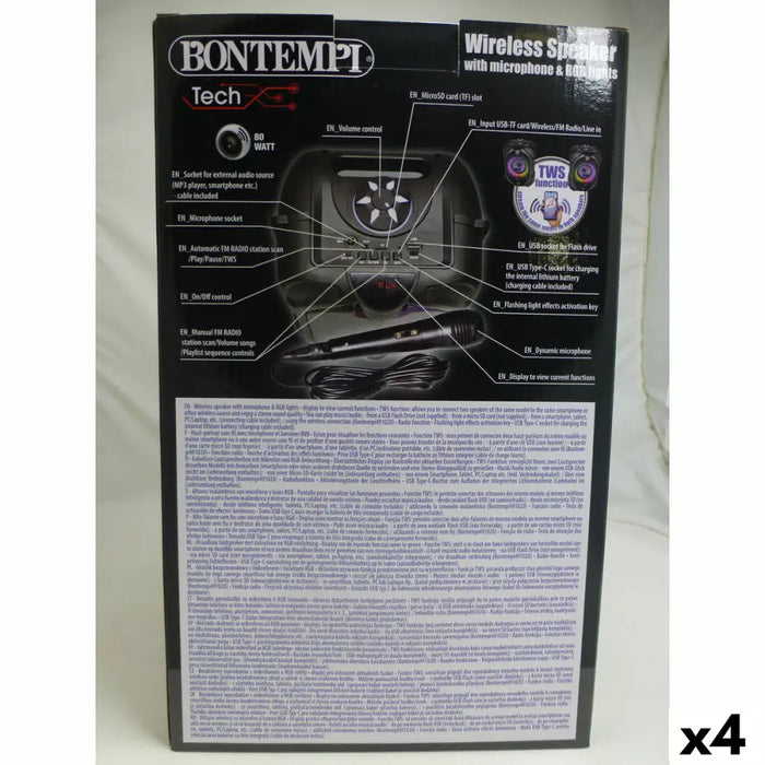 Тонколони с микрофон Караоке Bontempi 4 броя