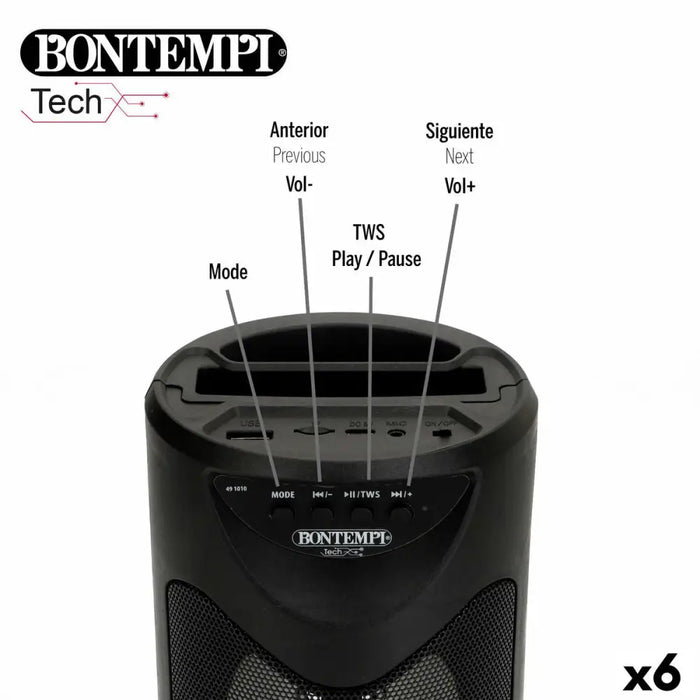 Тонколони с микрофон Караоке Bontempi 6 броя