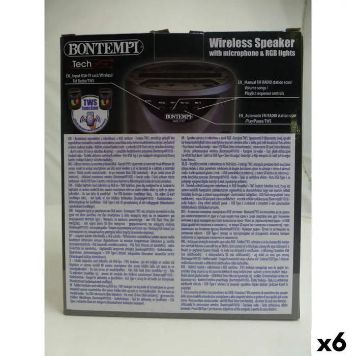 Тонколони с микрофон Караоке Bontempi 6 броя