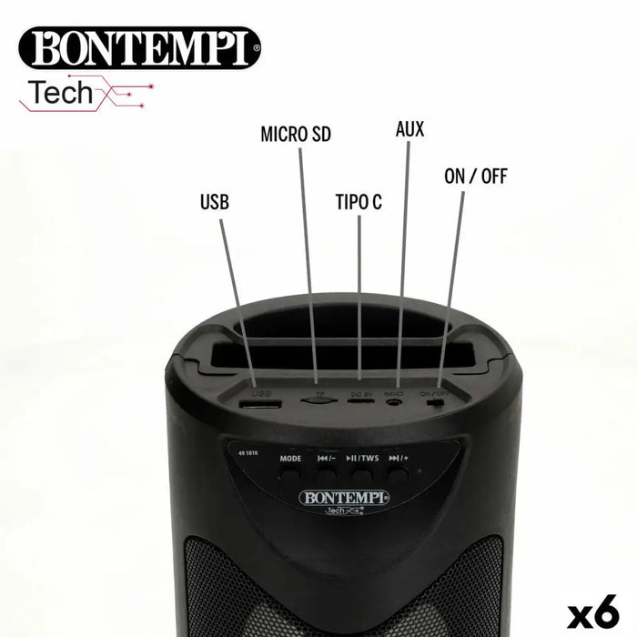 Тонколони с микрофон Караоке Bontempi 6 броя