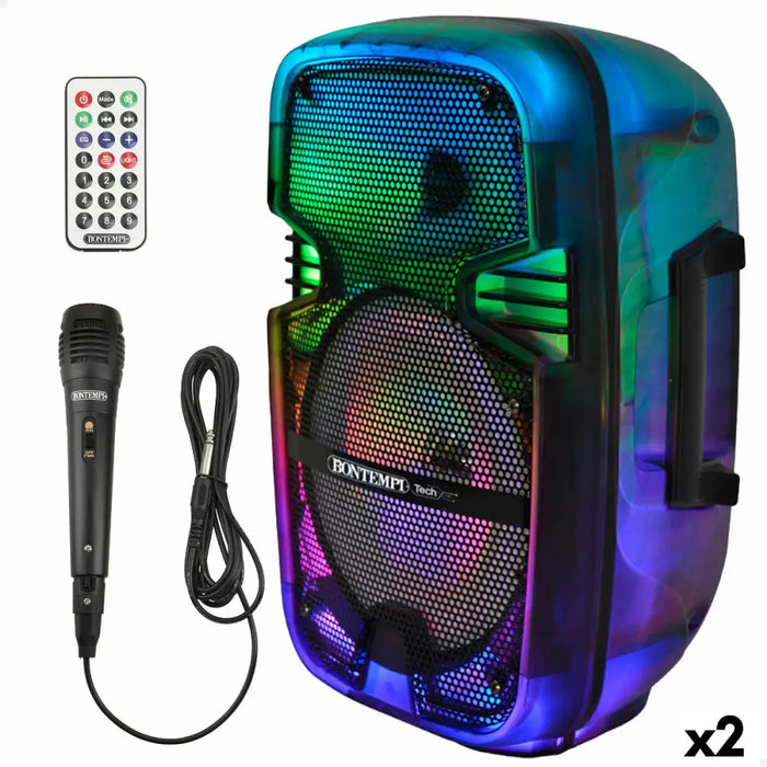 Тонколони с микрофон Караоке Bontempi Пластмаса 25 x 39 x