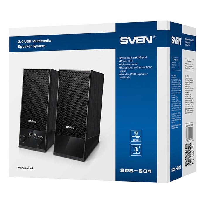 Тонколони SVEN SPS-604 4W USB черни